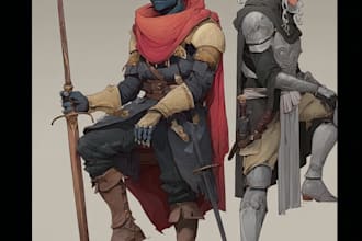 dnd character art and dnd character art