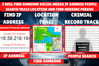 find someone social media ip address people search trace location or email trace