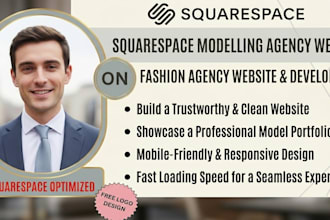 build squarespace modelling website fashion agency website squarespace developer
