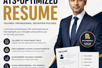 write an ats optimized procurement and purchasing resume