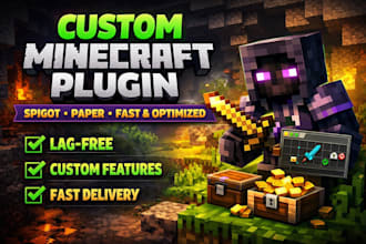 develop custom minecraft plugin for spigot or paper