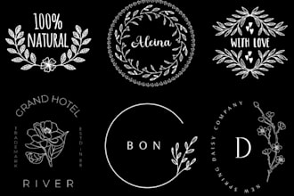 design a signature logo with complete branding kit