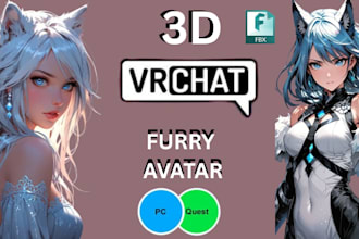 create a custom furry avatar for unity and quest