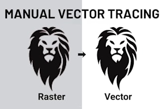do vector tracing, redraw logo, convert image to vector, vektor to svg, eps, ai