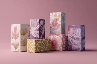 design luxury product packaging, box and label design