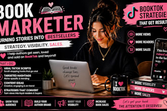 do booktok promotion with tiktok scripts and hashtags to sell your book
