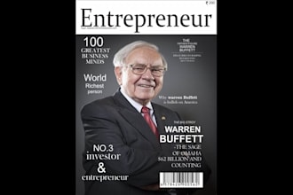 design a professional magazine layout for your business