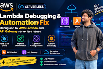 debug and fix AWS lambda and API gateway serverless issues