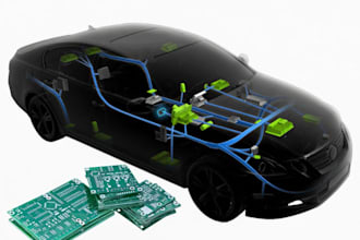 design automotive pcb for can bus, ev power and radar, schematic pcb design