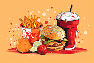food pop art of your food pop art