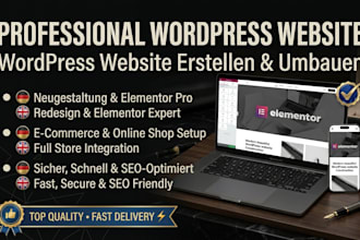 deine professionelle wordpress website erstellen, umbauen oder neugest