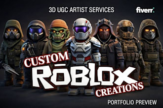 create 3d roblox 3d dynamic head ugc bundle