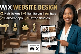 design wix websites for hair salons, nail spas, barbershops and tattoos