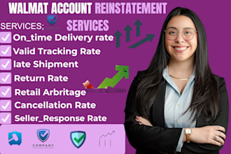 reinstate your walmart seller account, fix suspension, wfs