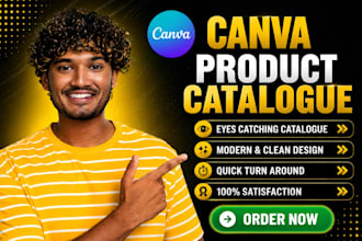 design canva product catalog, canva etsy design,   magazine and sale brochure
