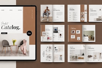 design canva product catalog magazine etsy hyperlink planner