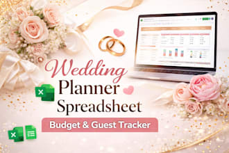 create wedding planner spreadsheet, budget tracker, google sheet template