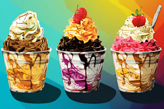 food pop art of your food pop art