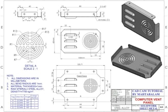 3d mechanical part cad model components assemblies stl file 2d technical drawing