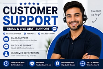 be your customer support agent for email and live chat
