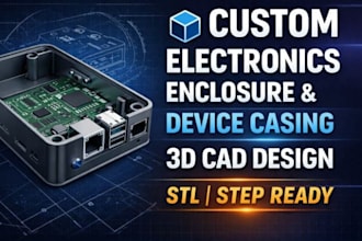 design custom electronics enclosure and device casing 3d cad model