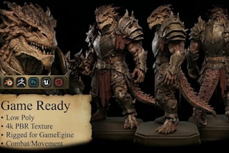 game ready characters for unity or unreal