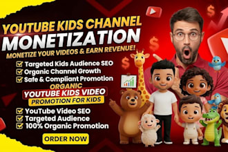 organically promote youtube video and channel for monetization