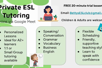 english second language tutor