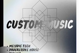 ghost produce a custom melodic techno or progressive house track for you