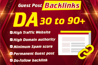 publish high da guest posts with SEO and authority backlinks
