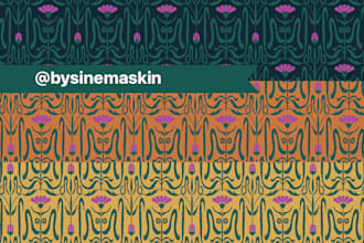 create unique seamless surface patterns