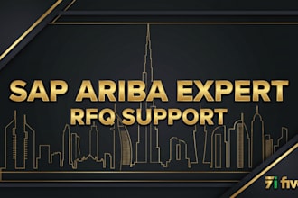 assist with sap ariba, rfq, sourcing, and procurement
