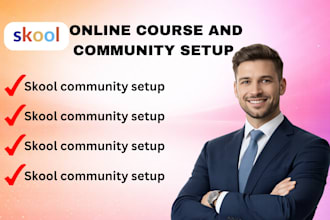 skool community setup online skool community payment course promotion membership