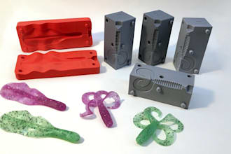 design 3d printable models optimized for resin printing and mold making
