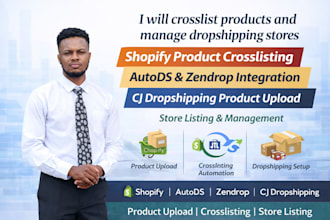 crosslist shopify autods zendrop products upload cj dropshipping store listing