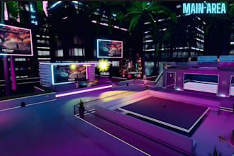 create vrchat world, metaverse world, interactive vrc world,vr unity environment