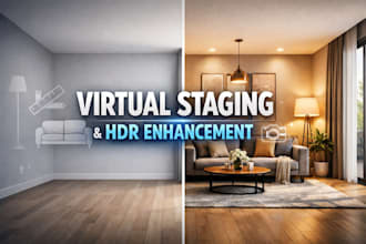 do virtual staging and hdr enhancement for real estate photos