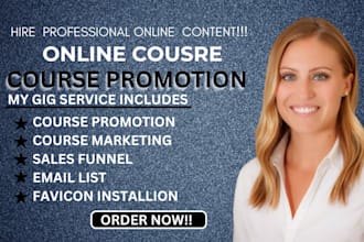 promote your udemy online course to increase student and traffic