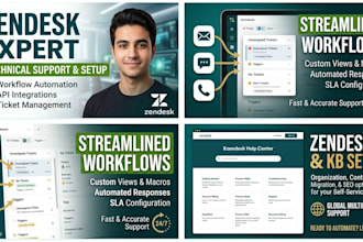 provide zendesk technical support and ticket management