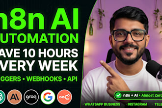 build n8n ai automation workflows with webhooks and API integrations
