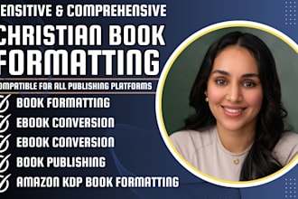 format christian book, journal, devotional ebook, bible study layout cover story