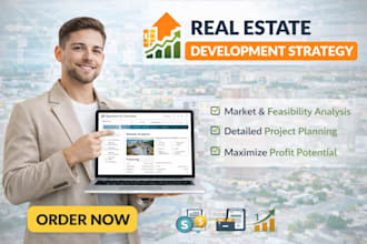 provide a real estate development strategy and feasibility roadmap
