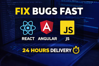 bug fixing expert for react angular javascript and websites