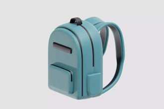 create 3d bag, backpack, purse and wallet model with realistic rendering