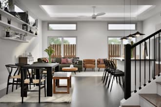 do interior design, 3d rendering and walkthrough animation
