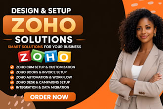 setup zoho CRM zoho books zoho forms zoho site zoho desk zoho ecommerce