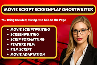 write and edit your movie script, screenplay, TV series, film script