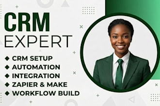 setup gohighlevel hubspot CRM freshsales salesmate close io zapier automation