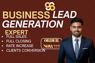 be your sales closer lead generation b2b sales representative high ticket sales