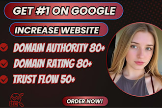 build DR da tf ranking power with manual SEO backlink service